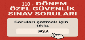 110. Dönem Özel Güvenlik Sınav Soruları: 25 Ağustos 2025 Sınavı ve Hazırlık Rehberi