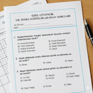 Özel Güvenlik 118. Temel Eğitim Silah Sınav Soruları