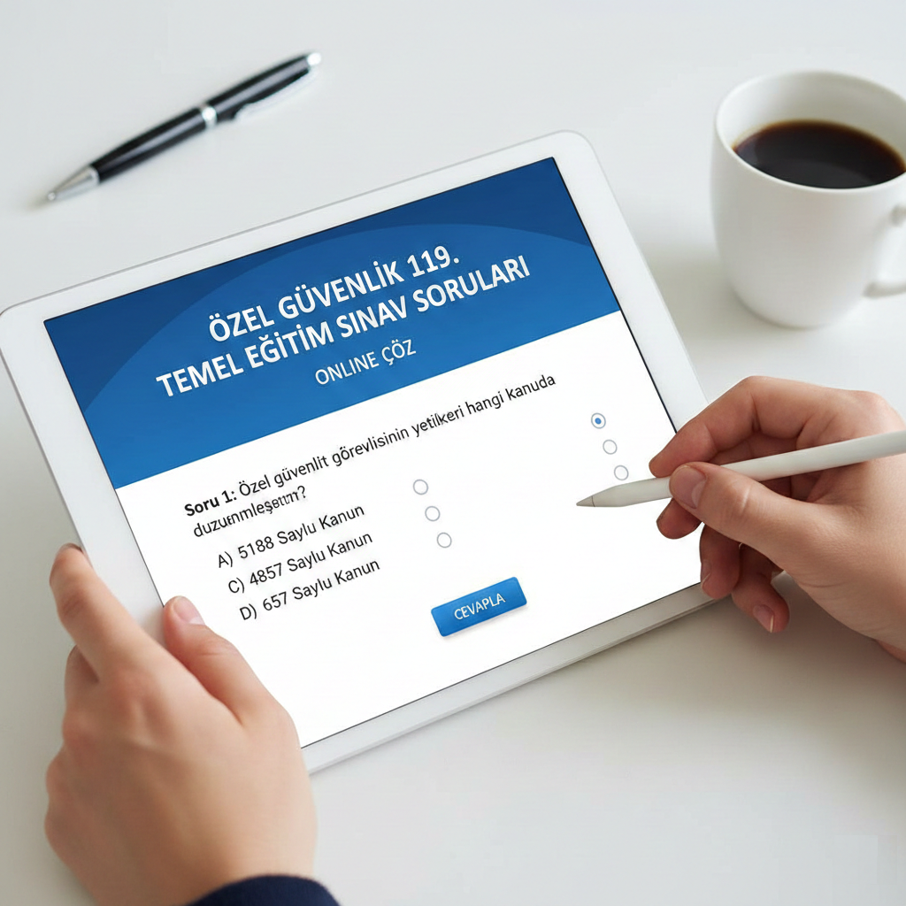 Özel Güvenlik 119. Temel Eğitim Sınav Soruları Online Çöz